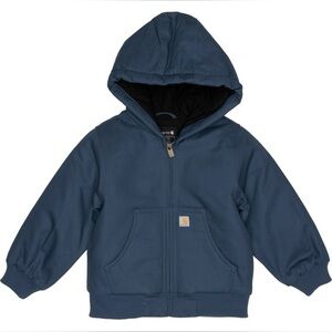 Carhartt CP8587 NAVY Insulated Canvas Hooded Active Jacket - 4T Boys